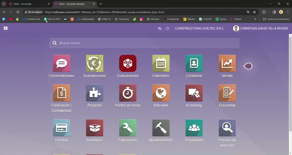 Videotutoriual - encuestas | Constructora Civiltec